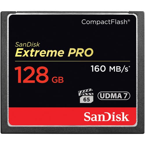 Карта памяти CF 128Gb Sandisk Extreme Pro 160Mb/s