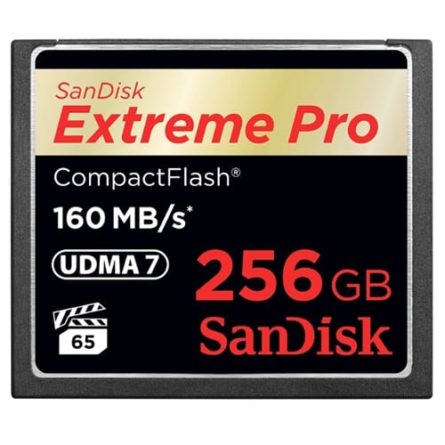 Карта памяти CF 256Gb Sandisk Extreme Pro 160Mb/s